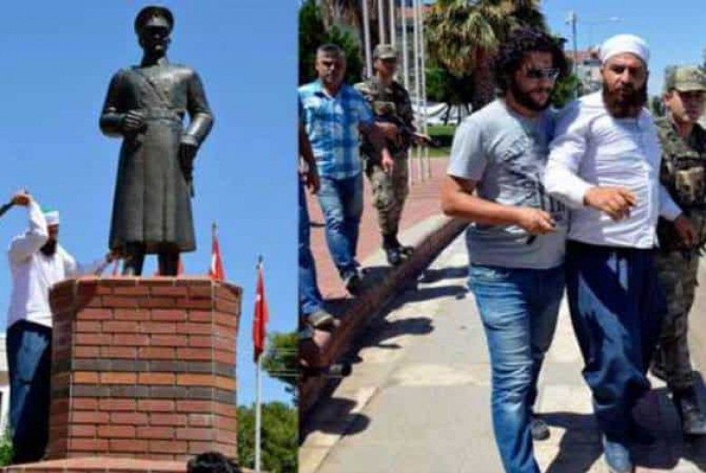 Թուրքիայում ձերբակալվել է Աթաթուրքի արձանը վնասած անձը