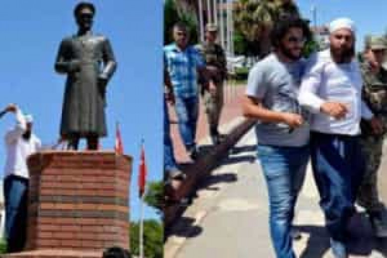 Թուրքիայում ձերբակալվել է Աթաթուրքի արձանը վնասած անձը