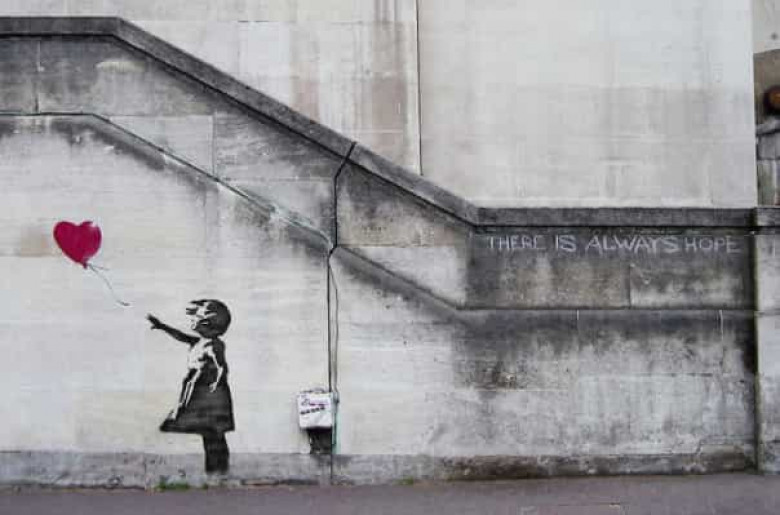 Բենքսիի աշխատանքը ճանաչվել է Մեծ Բրիտանիայի ամենասիրված արվեստի գործը