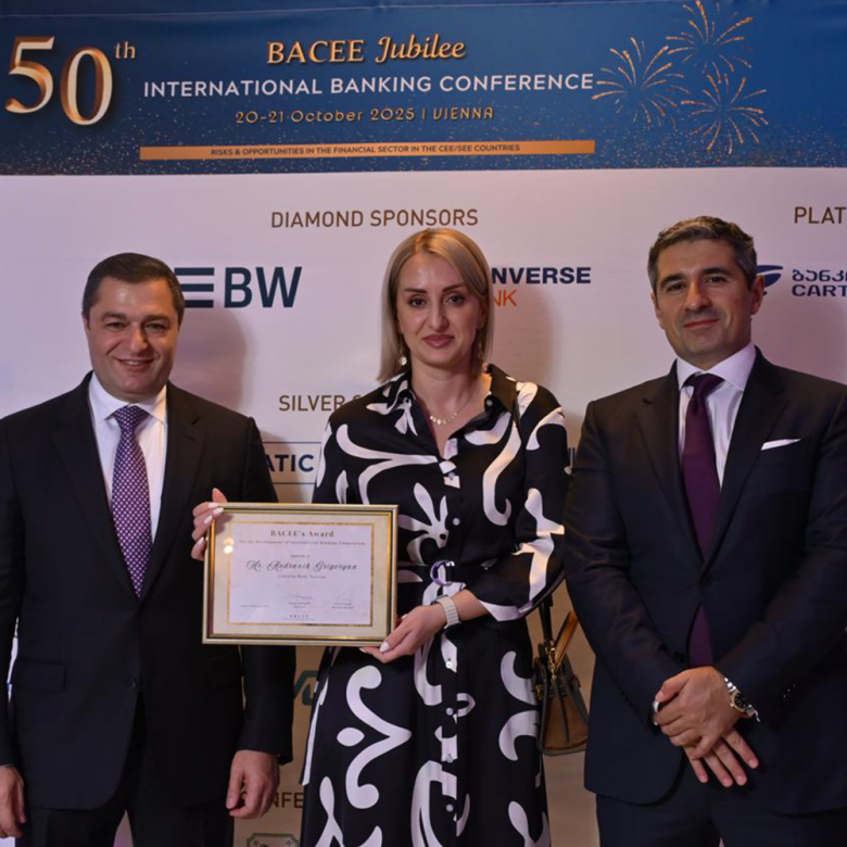 Converse Bank Receives BACEE Award for International Banking Cooperation at 50th Jubilee Conference